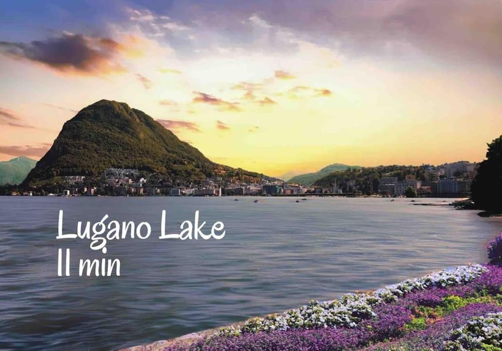 'Cuore Di Rose' Parking - Welcome Set, Netflix, For 4 Persons -By Easylife Swiss Lugano Eksteriør bilde